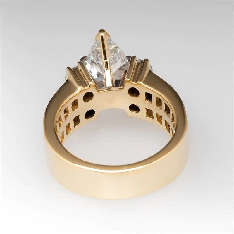 2.77Ct White Marquise Cut Solitaire Ring | Party Wear Ring For Women | Luxury Jewelry