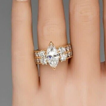 2.77Ct White Marquise Cut Solitaire Ring | Party Wear Ring For Women | Luxury Jewelry