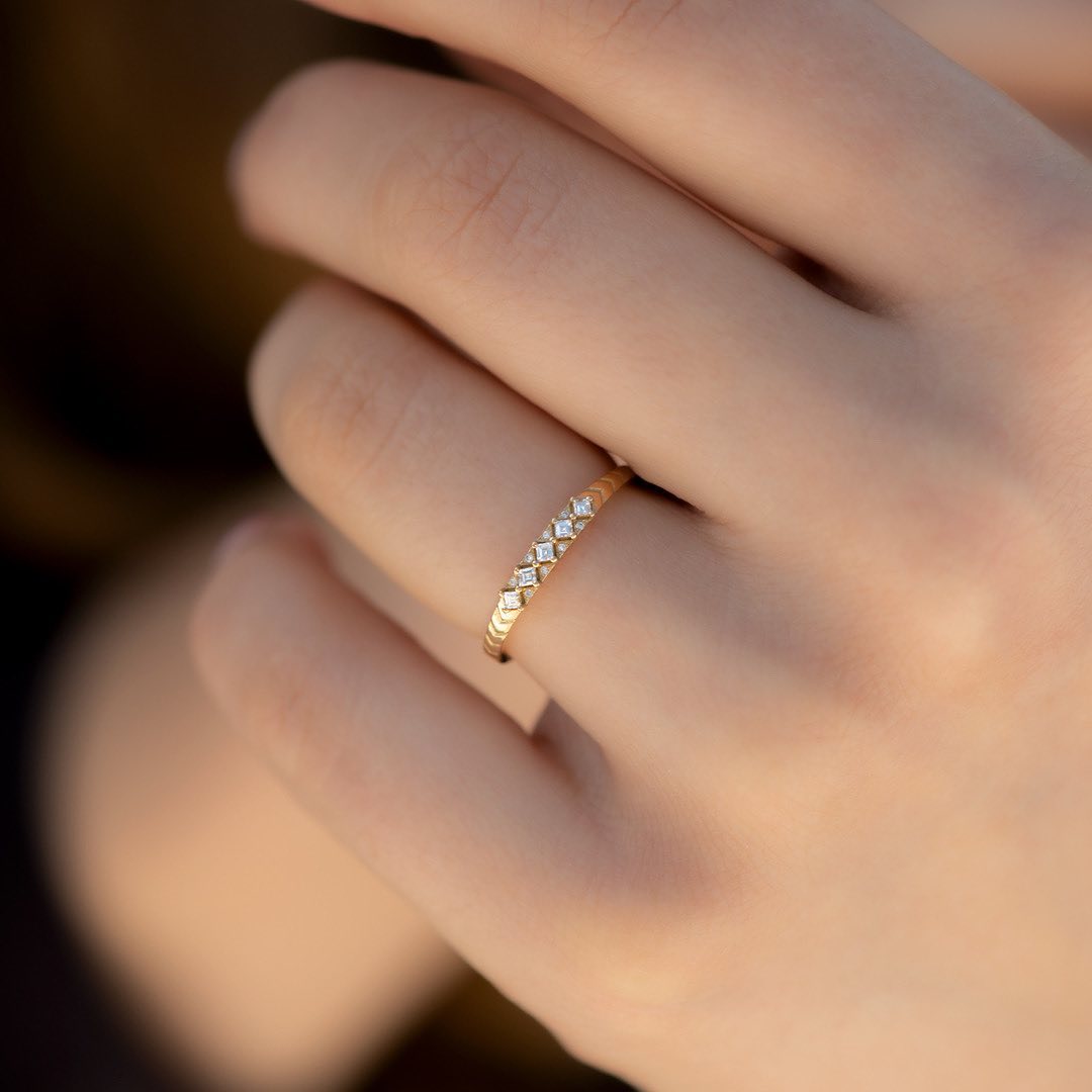 1.2Ct White Asscher Cut Prong Band Ring | Promise Band Ring For Girlfriend | Elegant Design Band Ring | Timeless Design