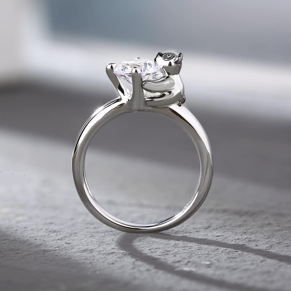 2.55Ct White Round Cut Solitaire Ring | Birthday Gift Ring For Her | Classic Ring