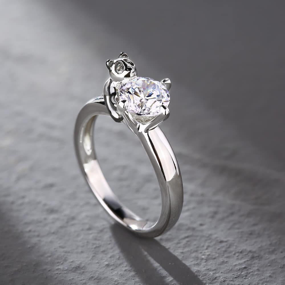 2.55Ct White Round Cut Solitaire Ring | Birthday Gift Ring For Her | Classic Ring
