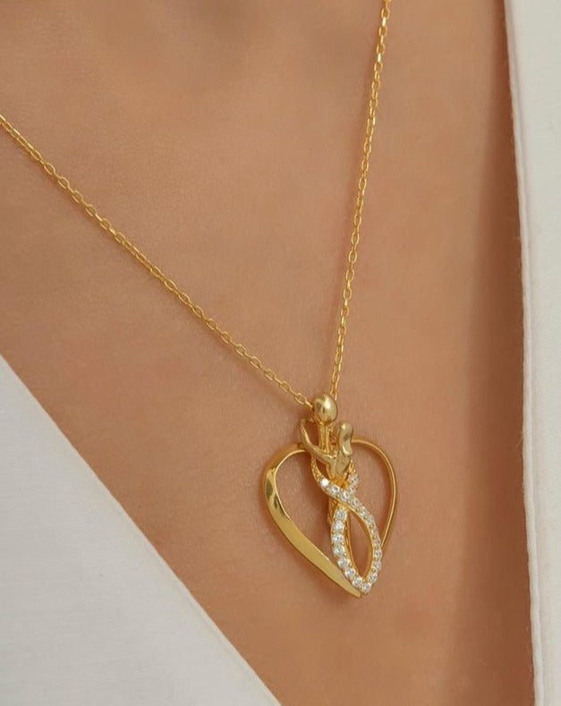 Heart Shape With Infinity 1.50Ct Round Cut Pave Pendant | Lovely Pendant For Her | Forever One Pendant | Jewelry Collection