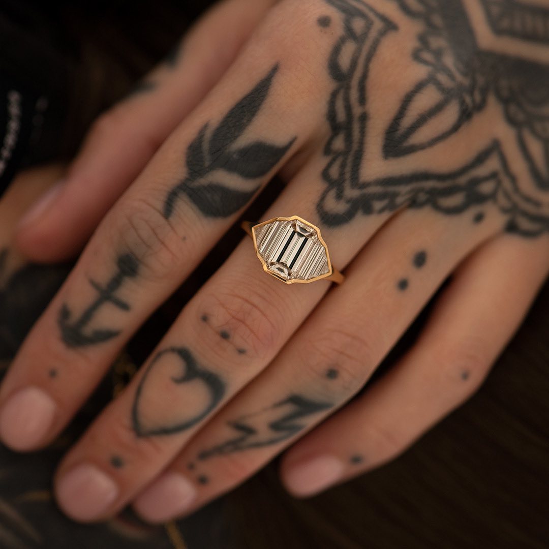 2.6Ct White Emerald Cut Channel Set Ring | Wedding Ring For Bridal | Delicate Ring | Timeless Design