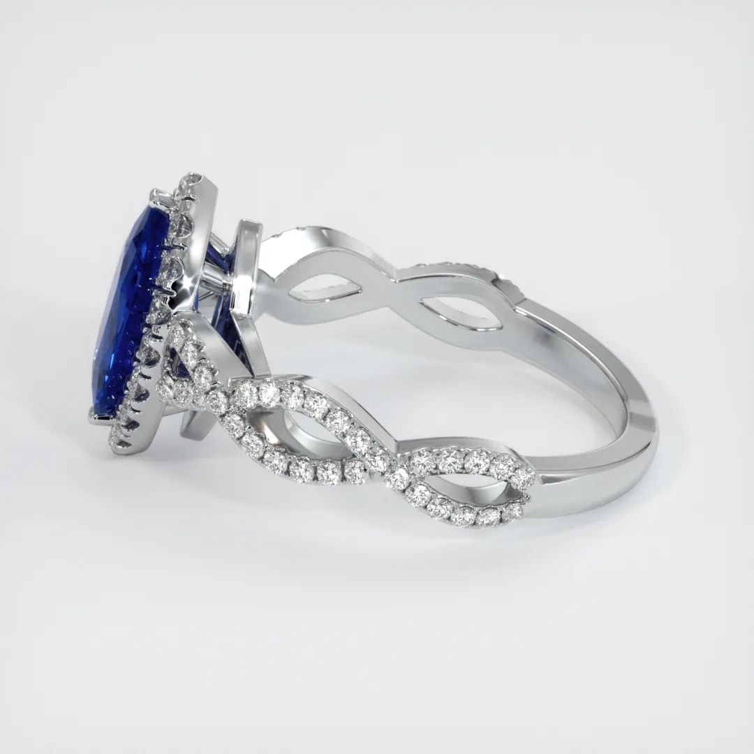Infinity 2.8Ct Blue Marquise Cut Halo Ring For Women | Party Wear Ring For Her | Stylish Ring For Ladies | Designer Jewelry Ring