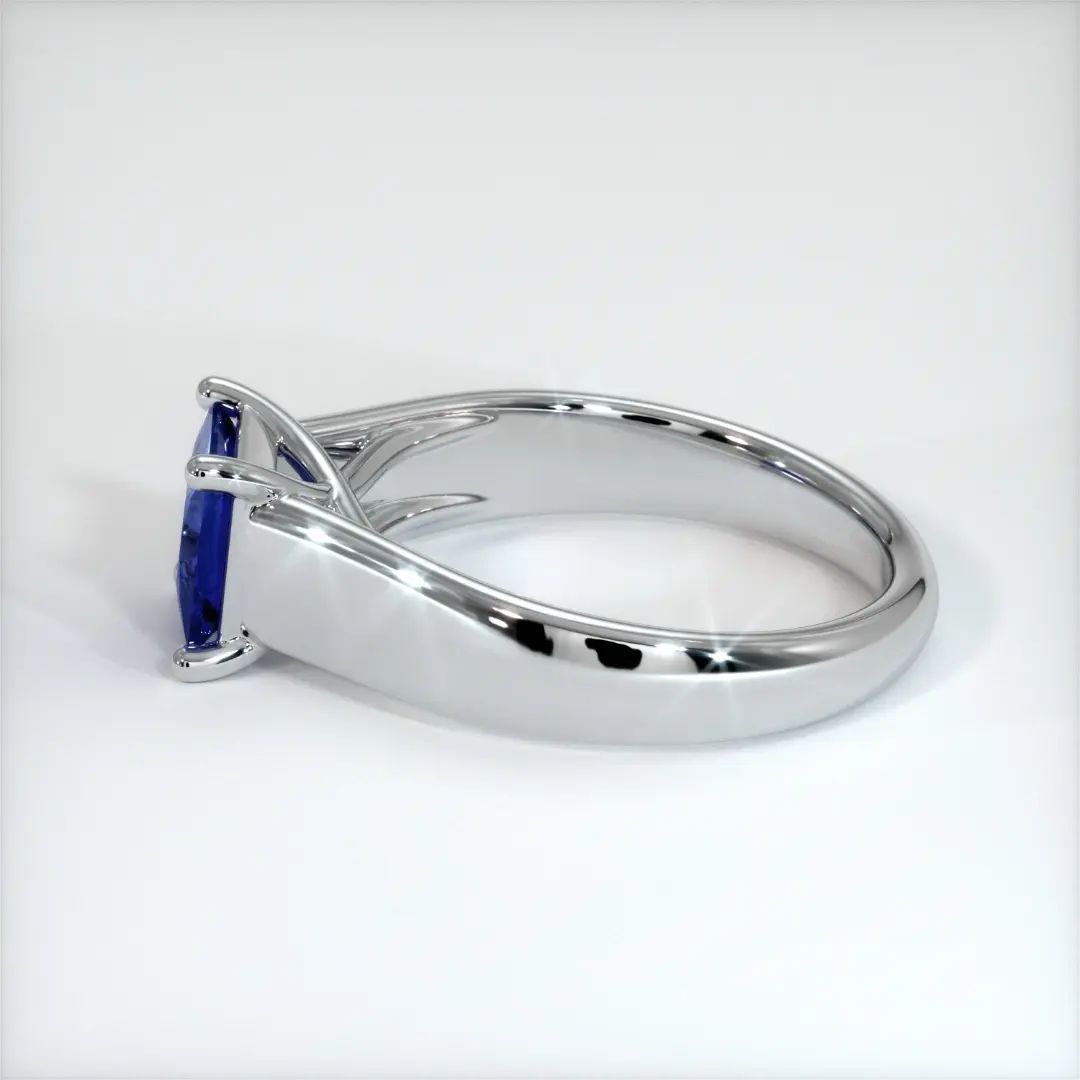 2.2Ct Blue Princess Cut Solitaire Ring For Women | Anniversary Gift Ring For Wife | Square Cut Ring | Classic Design Ring For Her