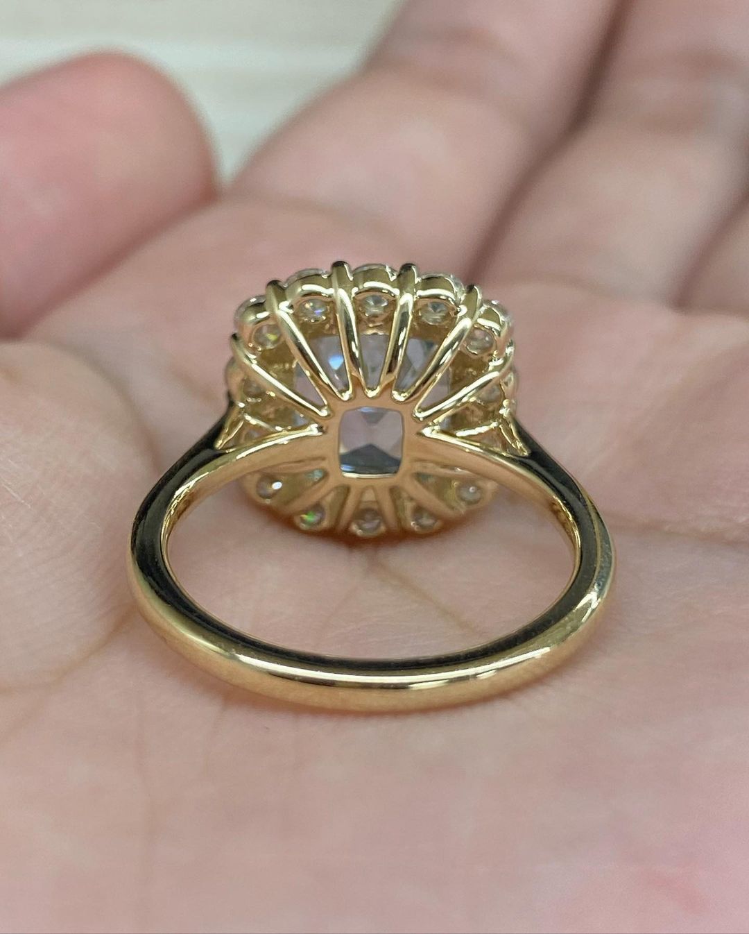 2.88Ct Aquamarine Cushion Cut Halo Ring | Party Wear Ring For Her | Customize Ring For Women