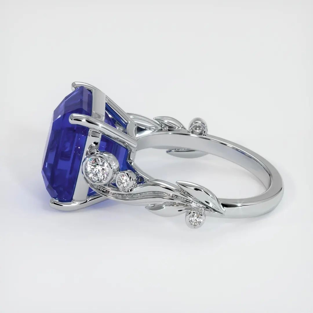 3.2Ct Blue Asscher Cut Solitaire Ring For Her | Party Wear Ring For Women | Bridesmaid Gift Ring | Statement Ring