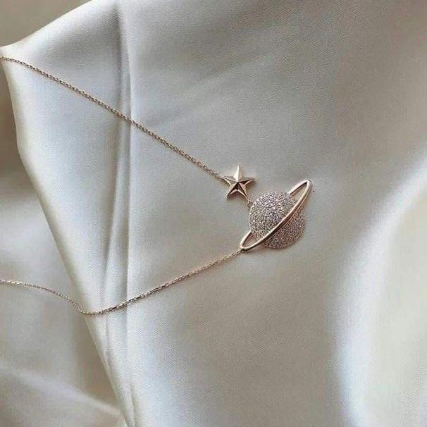 Earth Star Shape 2.85Ct White Round Cut Cluster Pendant | Surprise Gift Pendant | Designer Pendant For Her | Women Jewelry | Stunning Pendant