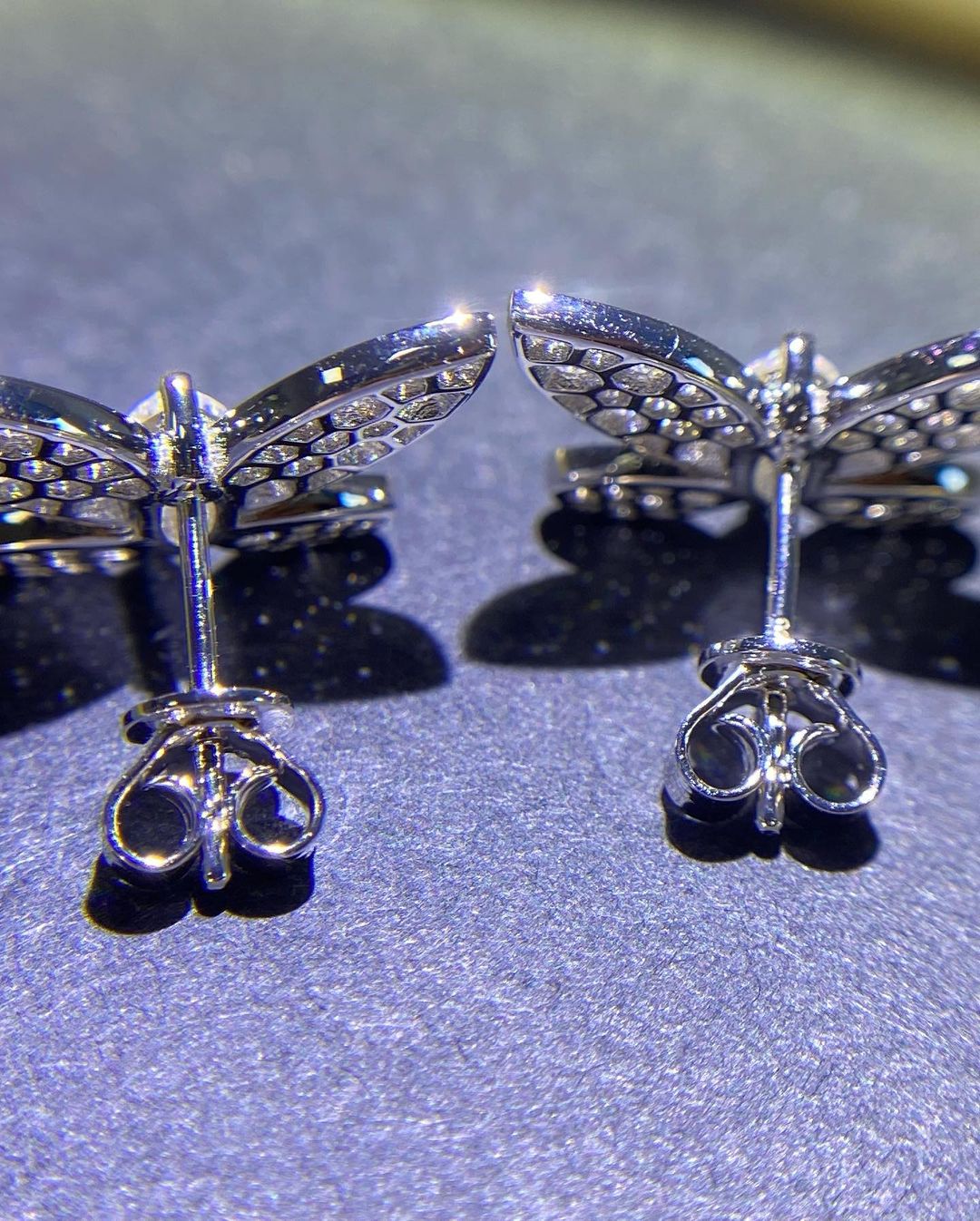 Butterfly Shape White Marquise Cut Cubic Zirconia Solitaire Stud Earring | Proposal Gift Earring For Girlfriend | Thank You Gift Earring | Gorgeous Earring For Women