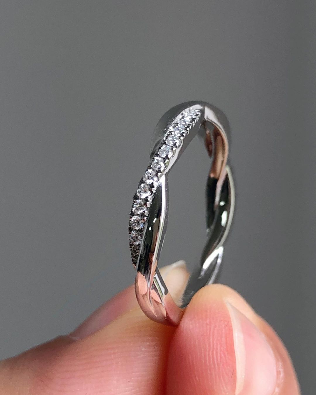 2.77Ct Round Cut Infinity Solitaire Ring Set | Anniversary Gift Ring Set | Fashion Jewelry
