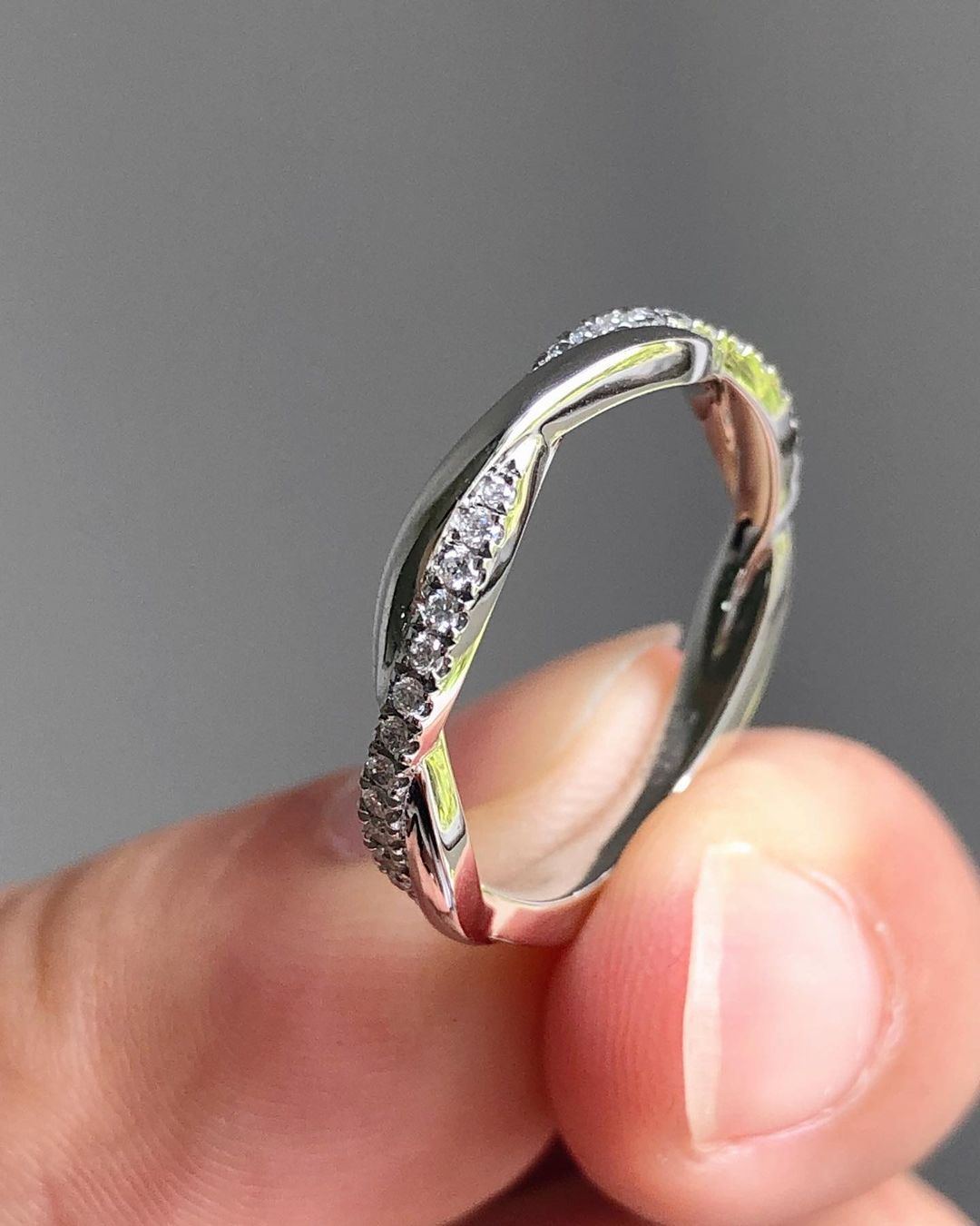 2.77Ct Round Cut Infinity Solitaire Ring Set | Anniversary Gift Ring Set | Fashion Jewelry