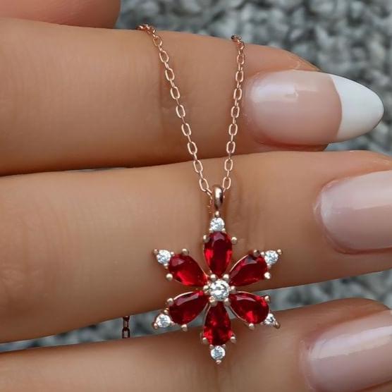 Flower Shape 2.20Ct White Round Cut Prong Pendant | Special Occasion Pendant For Women | Minimalist Pendant For Her | Bride To Be | Luxury Jewelry