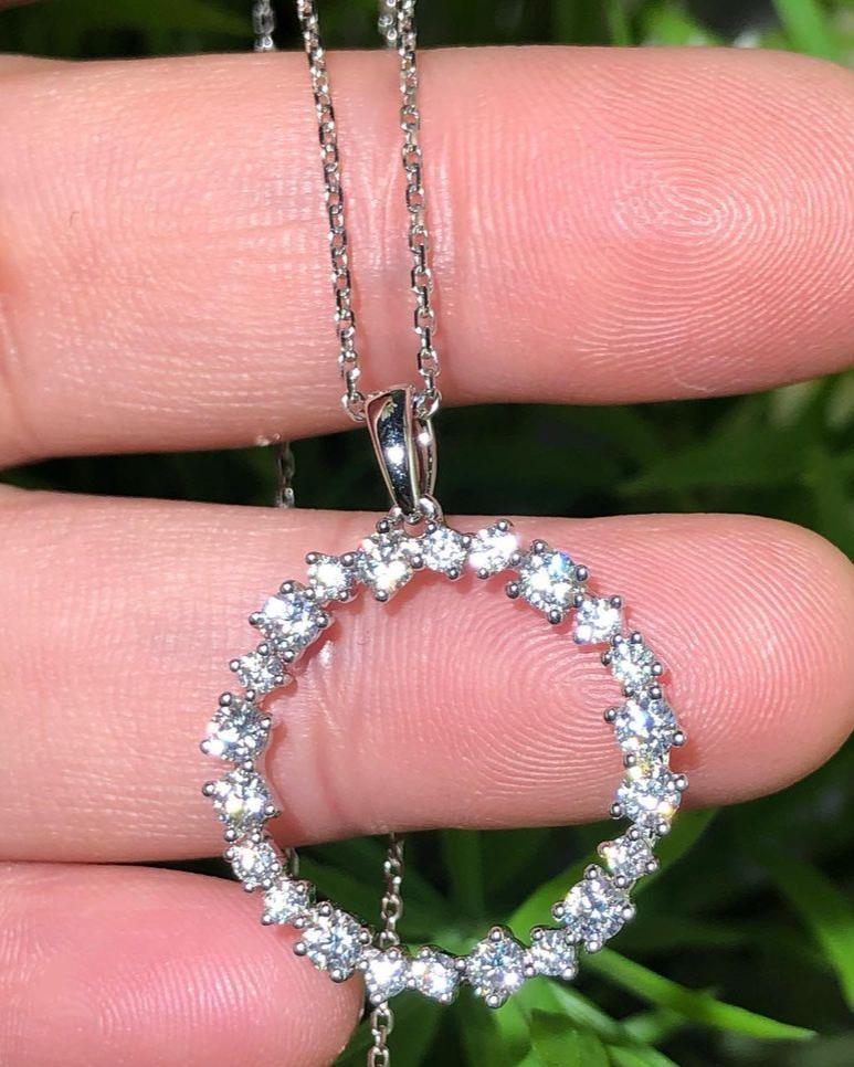 Round Shape 2.88Ct White Round Cut Prong Pendant | Special Occasion Pendant | Gorgeous Pendant | Fashion Jewelry