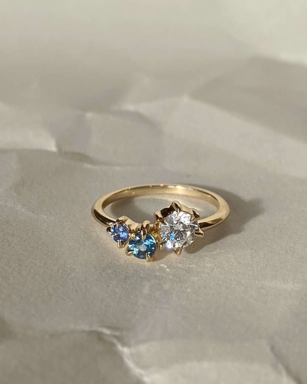 1.8CT White Round Cut Three Stone Ring | Engagement Promise Ring | Minimalist Ring | Stacking Ring