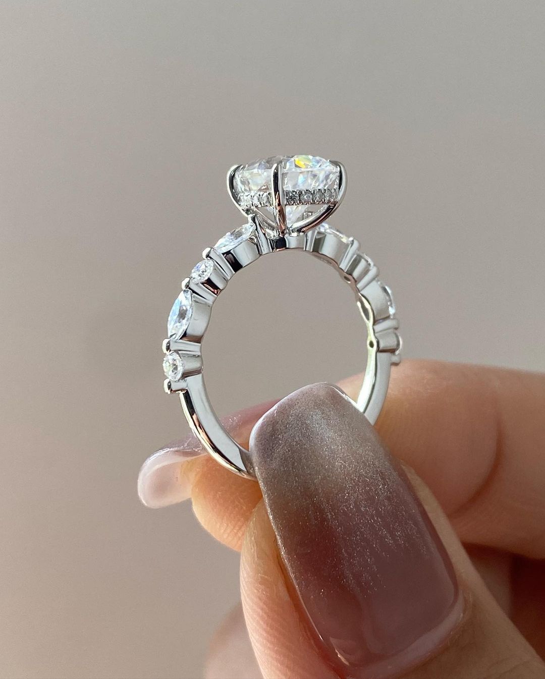 2.80Ct White Pear Cut Solitaire Ring | Proposal Ring For Her | Customize Ring For Women
