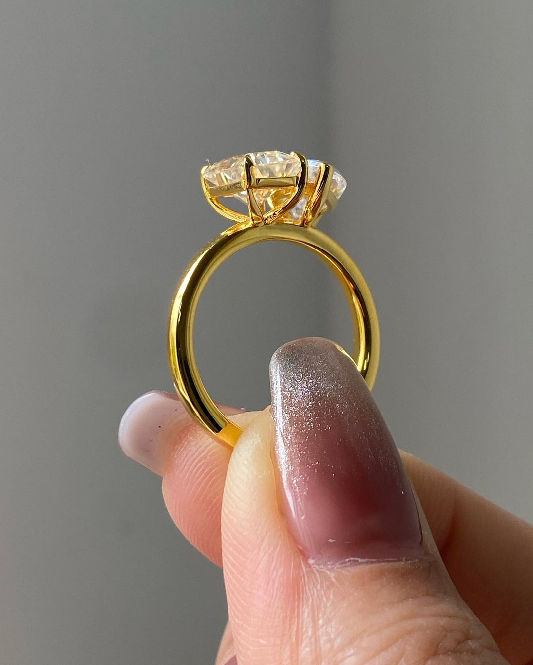 3.20Ct White Pear And Canary Yellow Radiant Cut Two Stone Ring | Toi Et Moi Ring | Engagement Ring