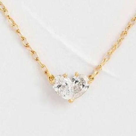 2.70Ct White Pear Cut Two Stone Pendant | Everyday Wear Pendant | Thank you Gift Pendant For Her | Beautiful And Charming Pendant