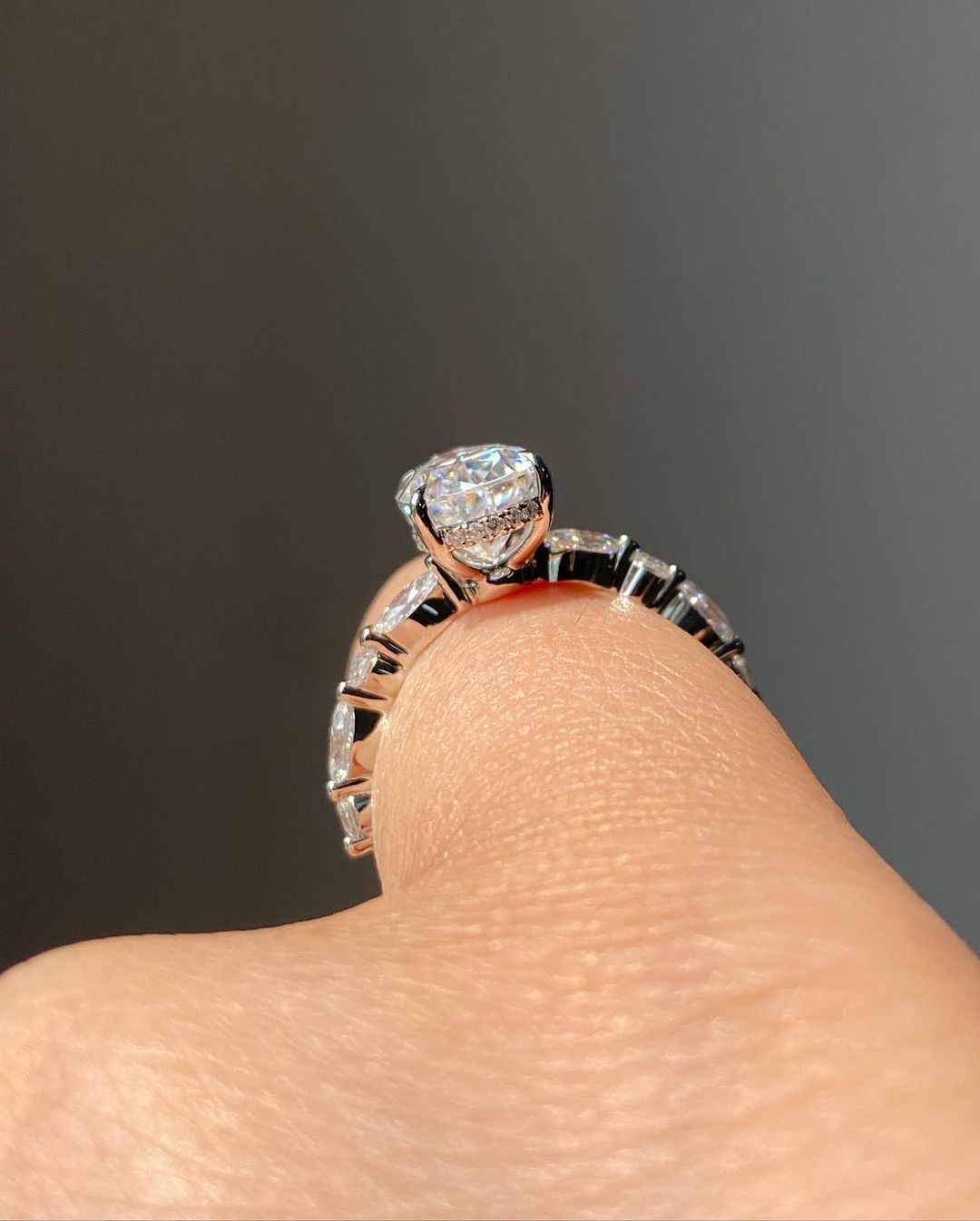 2.80Ct White Pear Cut Solitaire Ring | Proposal Ring For Her | Customize Ring For Women