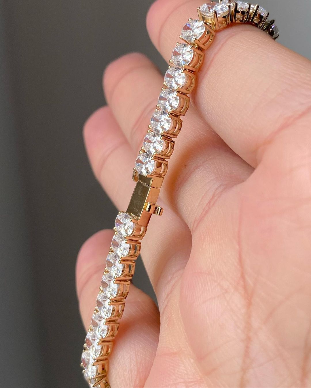 Classic White Oval Brilliant Cut Signity Diamond Tennis Bracelet For Women | Simulated Diamond Tennis Bracelet | Wedding Gift Bracelet