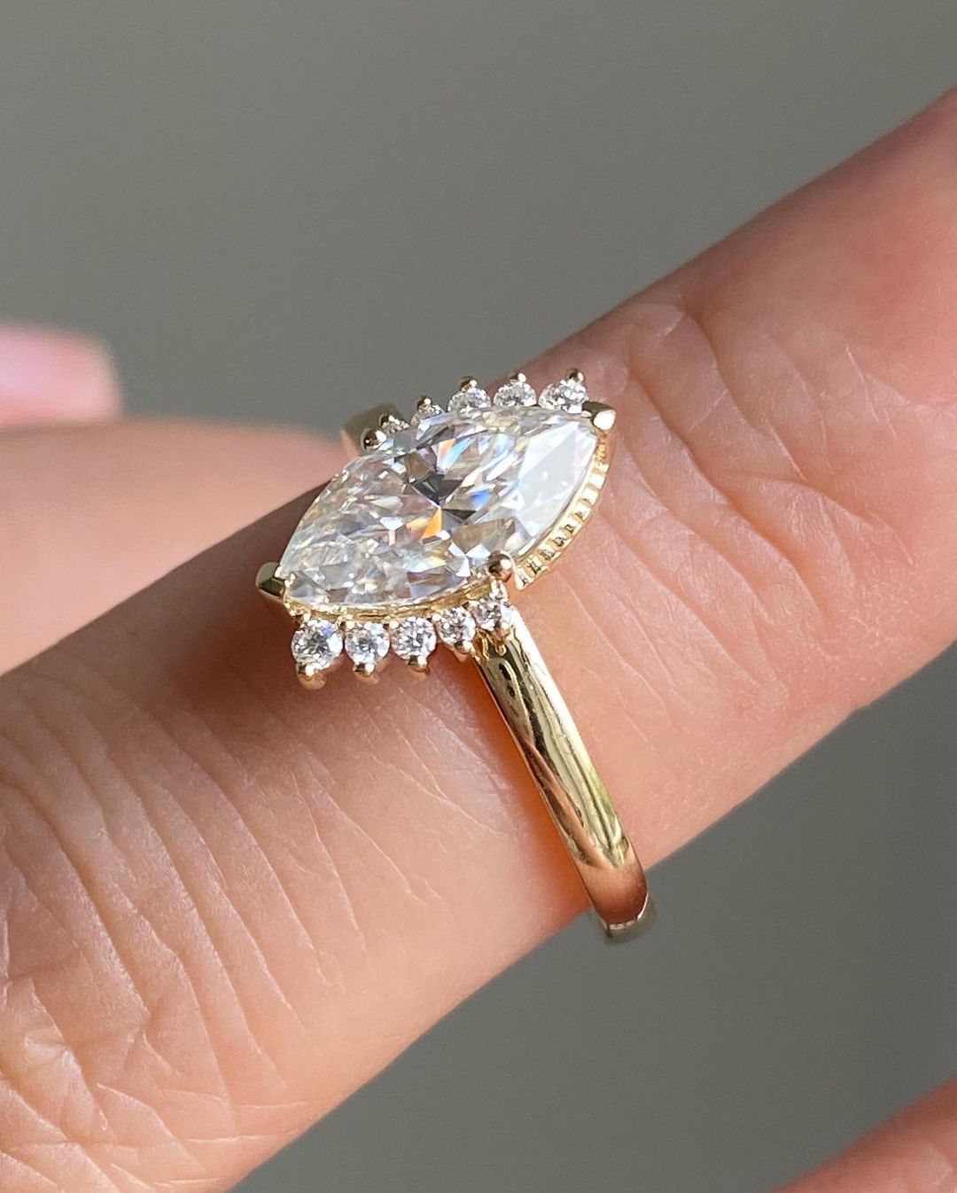 2.95Ct White Marquise Cut Solitaire Ring | Engagement Ring | Wedding Ring | Designer Ring For Women