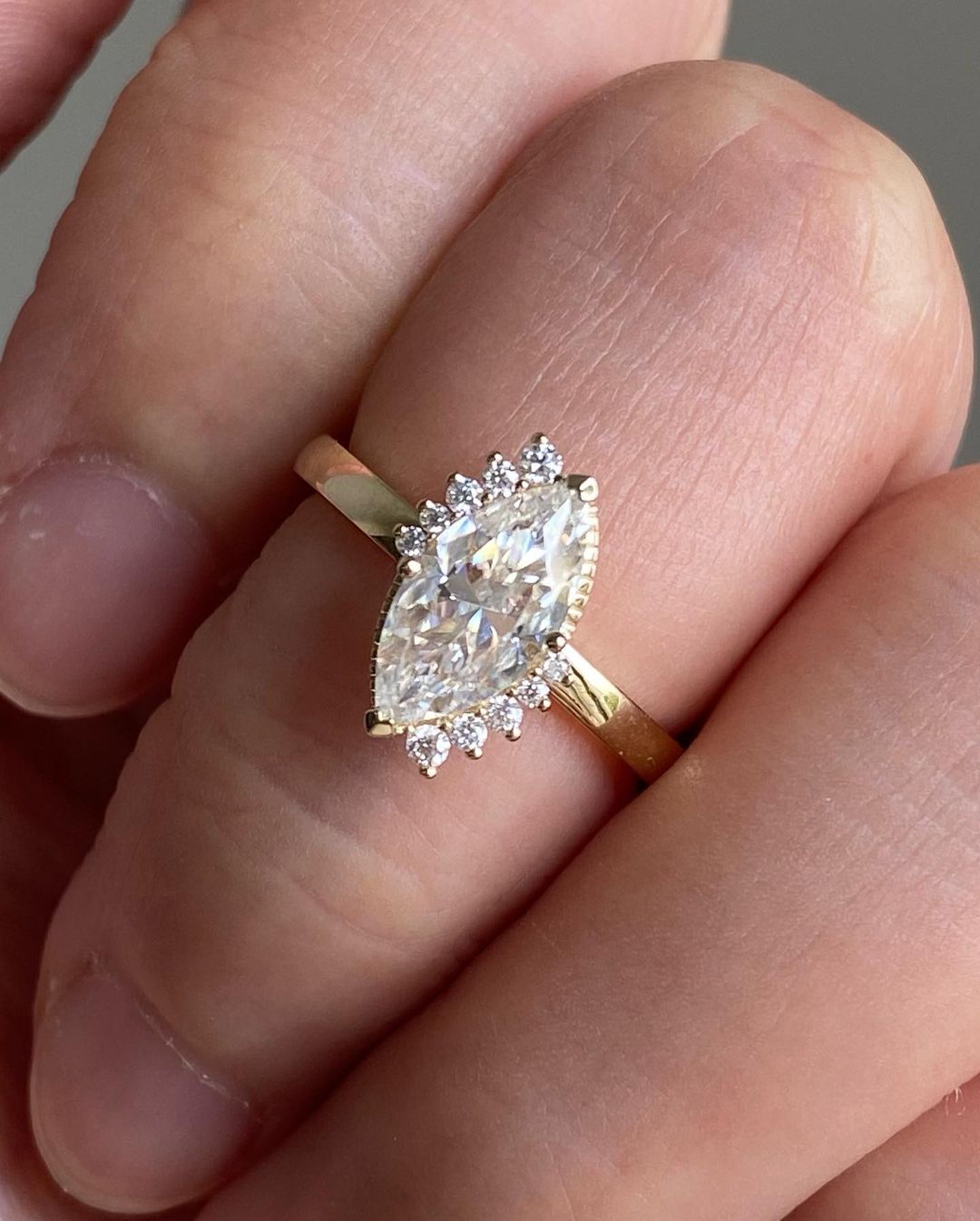 2.95Ct White Marquise Cut Solitaire Ring | Engagement Ring | Wedding Ring | Designer Ring For Women