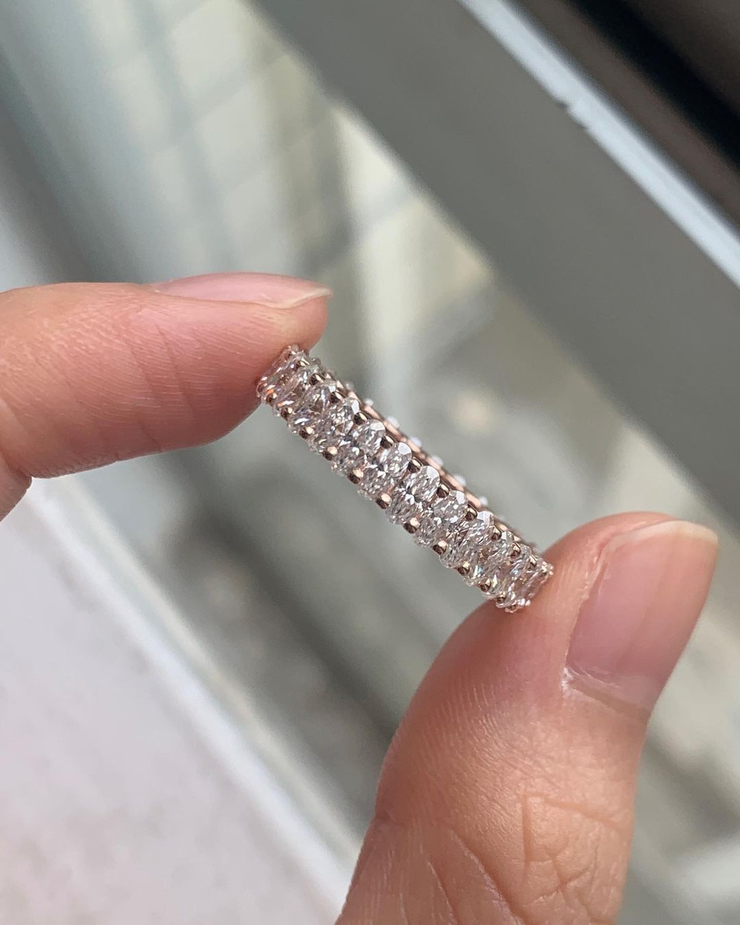3.50Ct Oval Cut Full Eternity Band Ring | Anniversary Gift Band Ring | Timeless Design