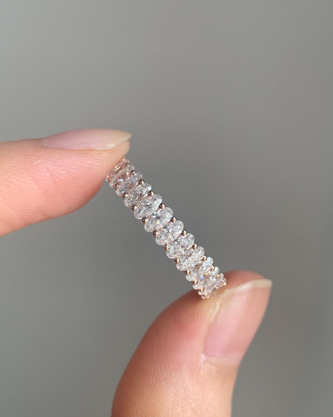 3.50Ct Oval Cut Full Eternity Band Ring | Anniversary Gift Band Ring | Timeless Design