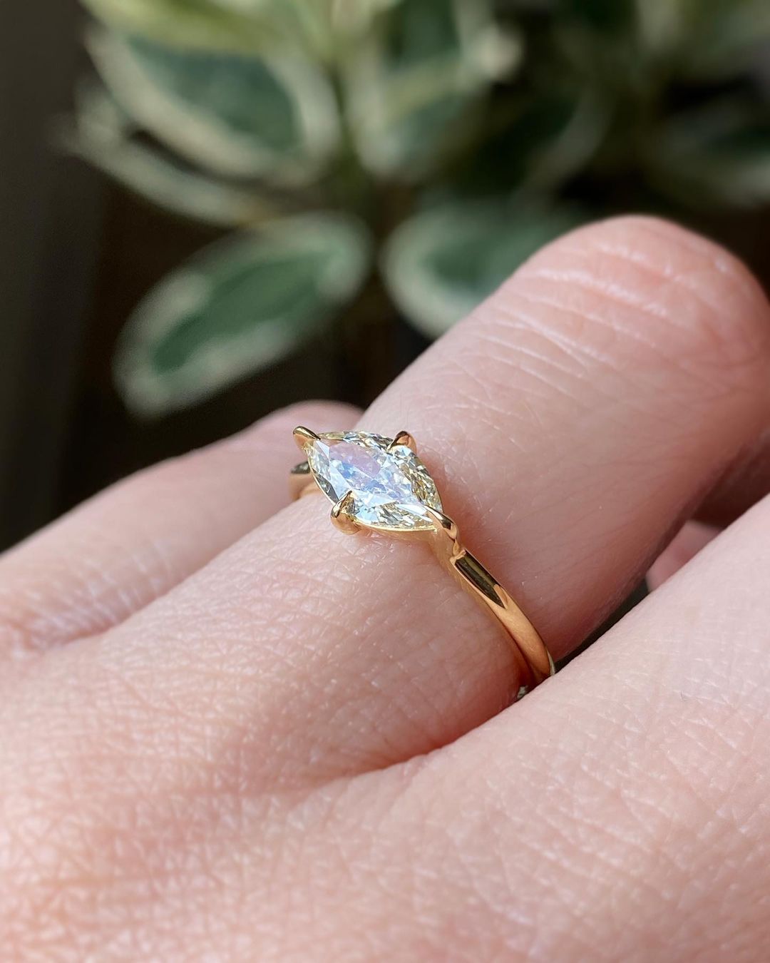 2.60Ct White Marquise Cut Solitaire Ring | Proposal Ring For Girlfriend | Timeless Design