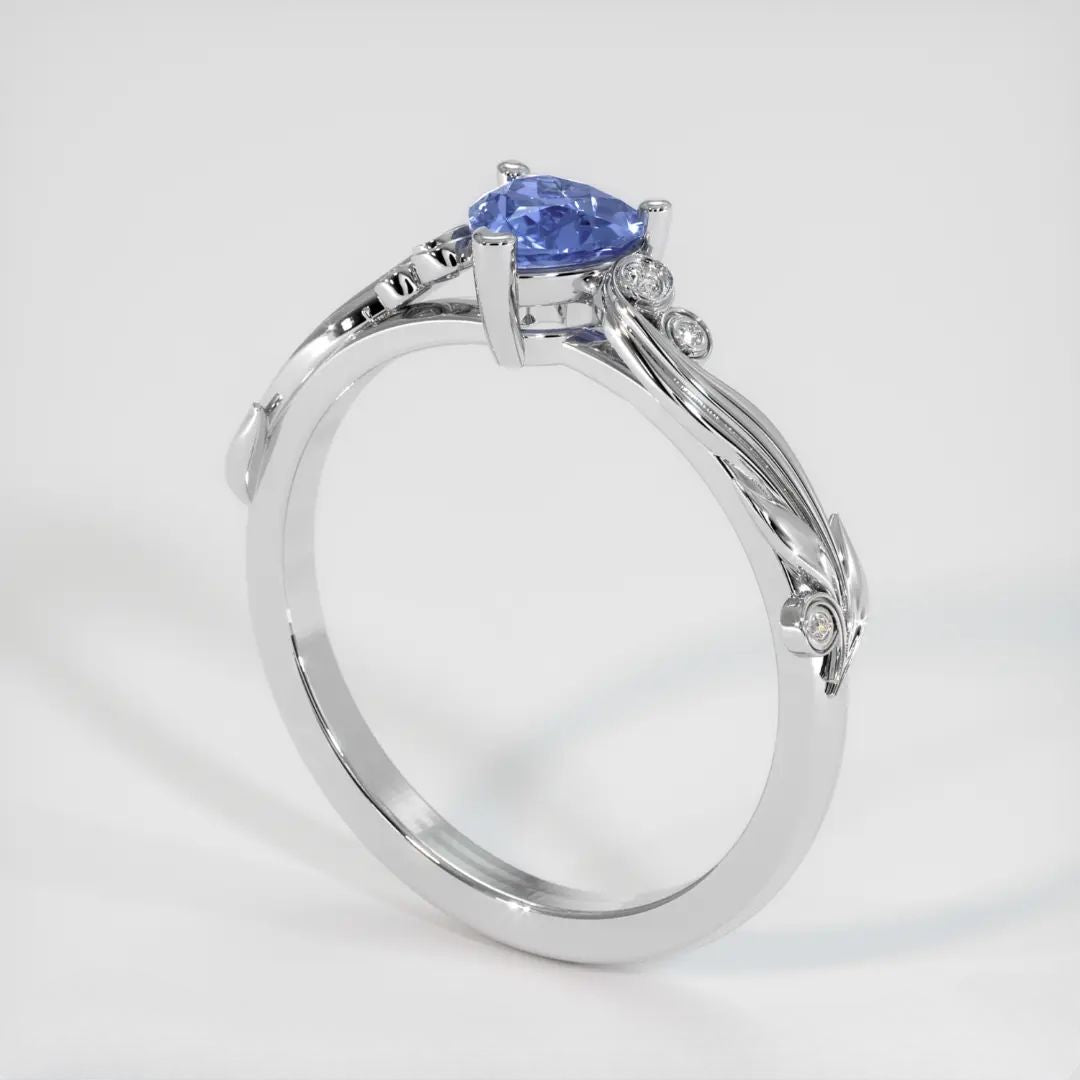 2.5Ct Blue Heart Cut Solitaire Ring For Her | Proposal Ring For Girlfriend | Valentine's Gift Ring | Statement Ring