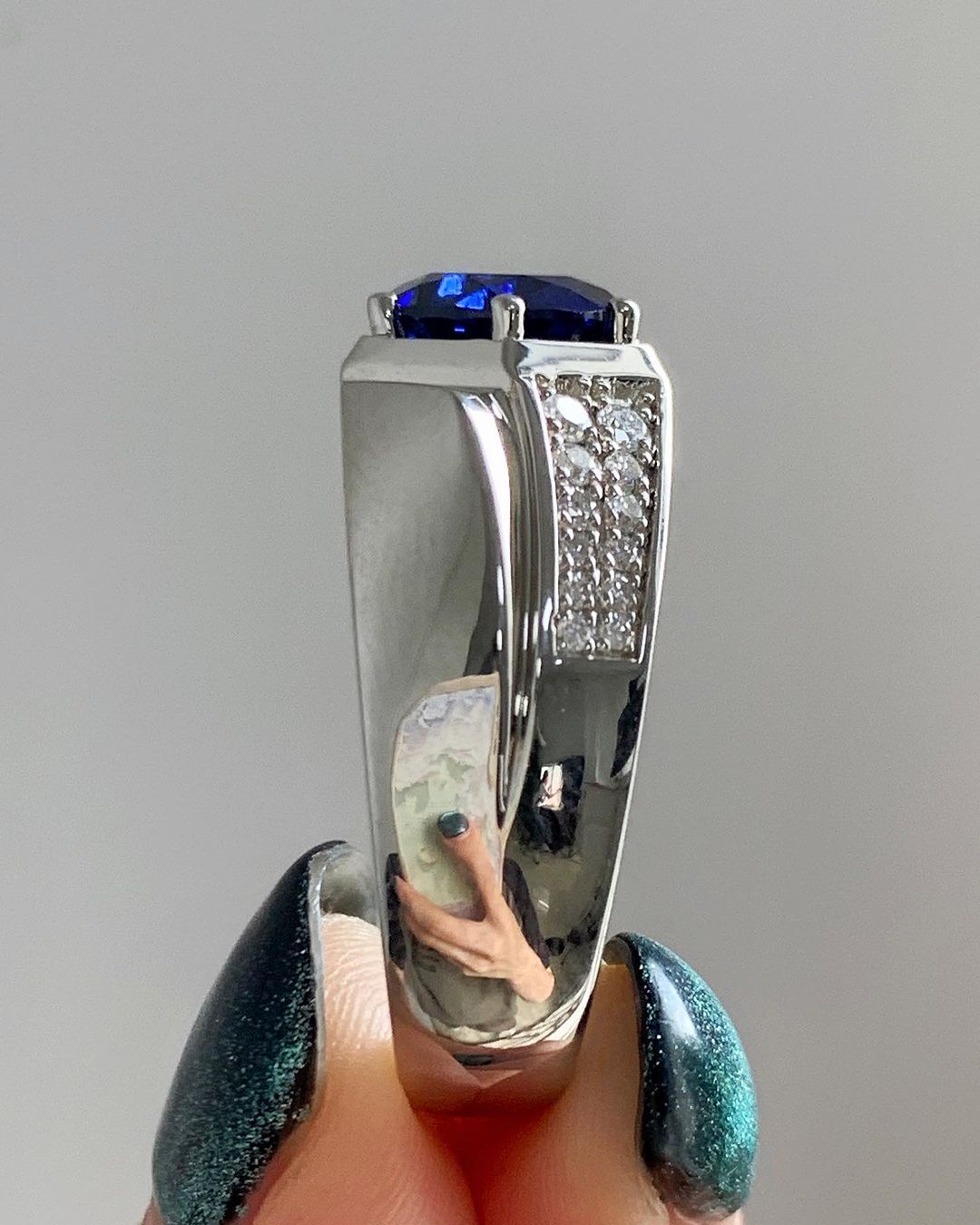 2.80Ct Blue Round Cut Solitaire Ring | Surprise Gift Ring | Casual Wear Ring For Women