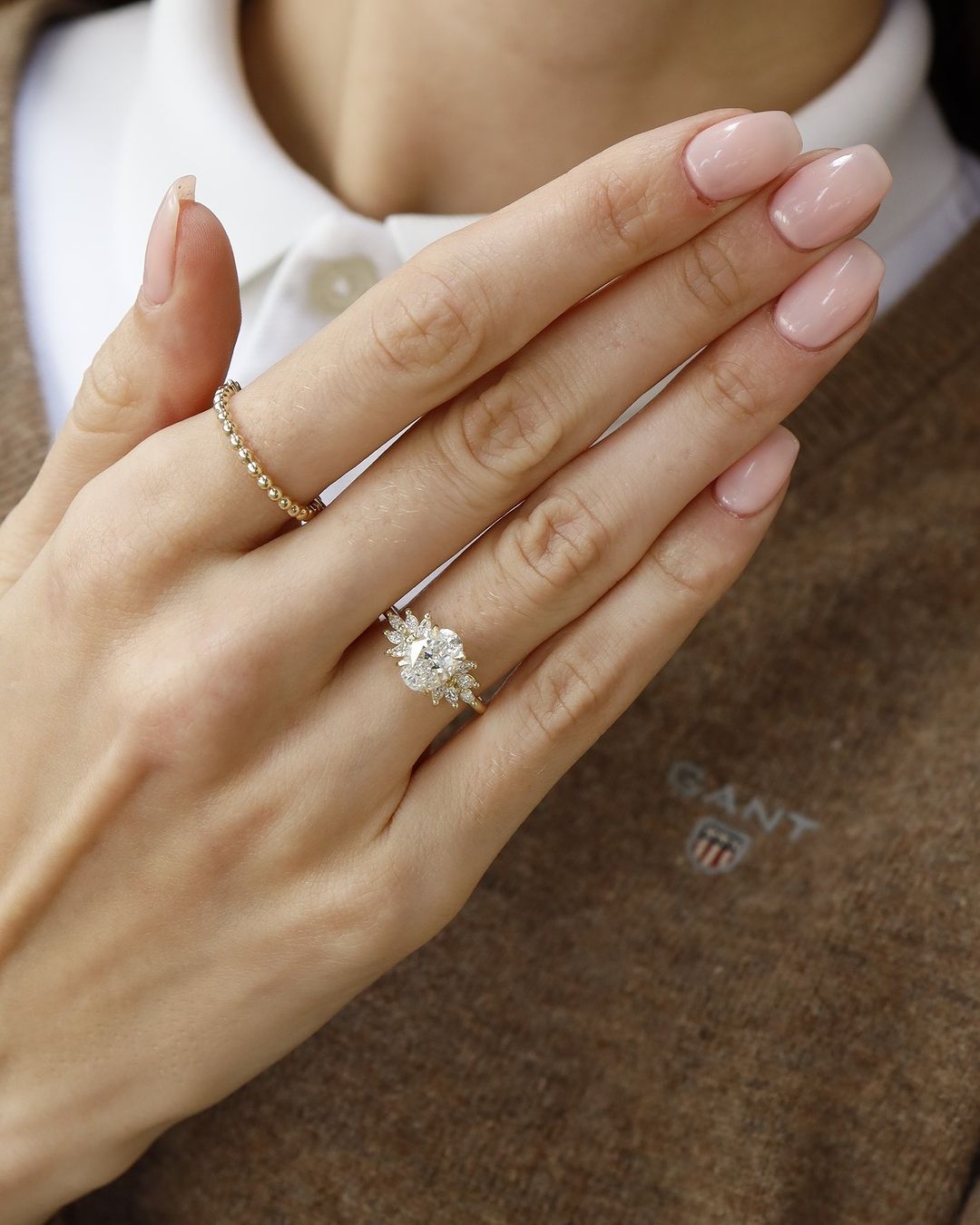 2.5CT White Oval Cut Solitaire Ring | Anniversary Gift Ring | Wings Ring | Customize Ring