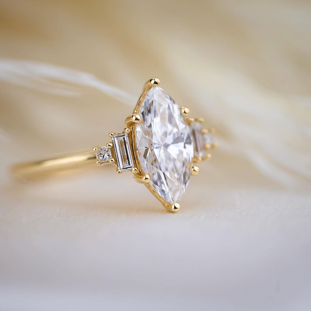 2.6Ct White Marquise Cut Solitaire Ring | Engagement Promise Ring | Bride To Be | Awesome Ring