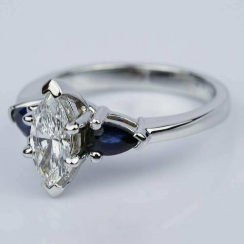 3.10Ct White Marquise Cut Three Stone Ring | Wedding Ring For Bridal | Luxury Jewelry
