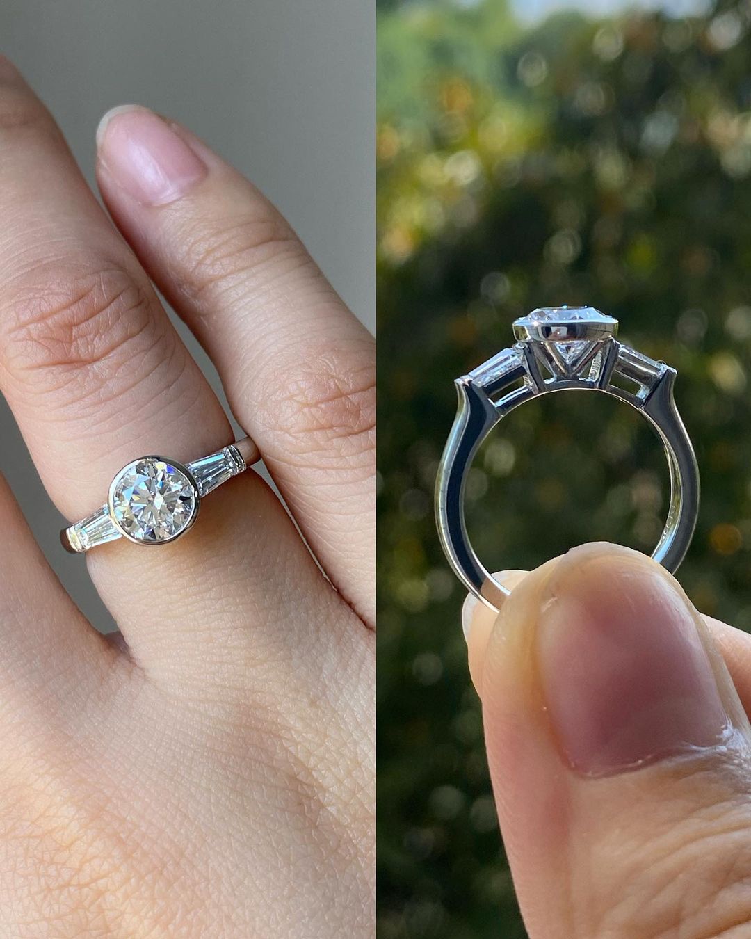 2.60Ct White Round Cut Bezel Ring | Anniversary Gift Ring For Wife | Customize Ring For Women