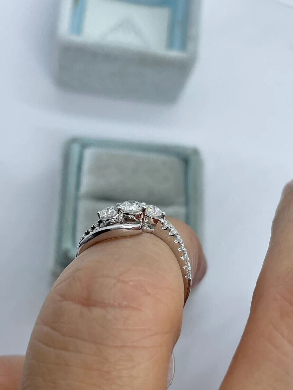 2.55Ct White Round Cut Three Stone Ring | Engagement Ring | Elegant Gift Ring | Women Jewelry