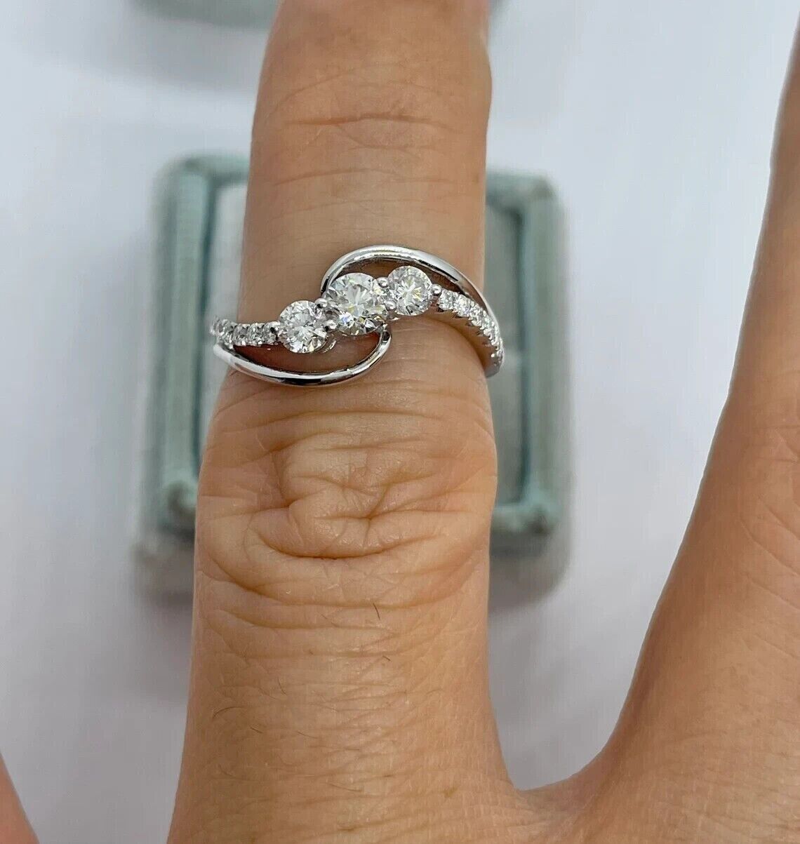 2.55Ct White Round Cut Three Stone Ring | Engagement Ring | Elegant Gift Ring | Women Jewelry