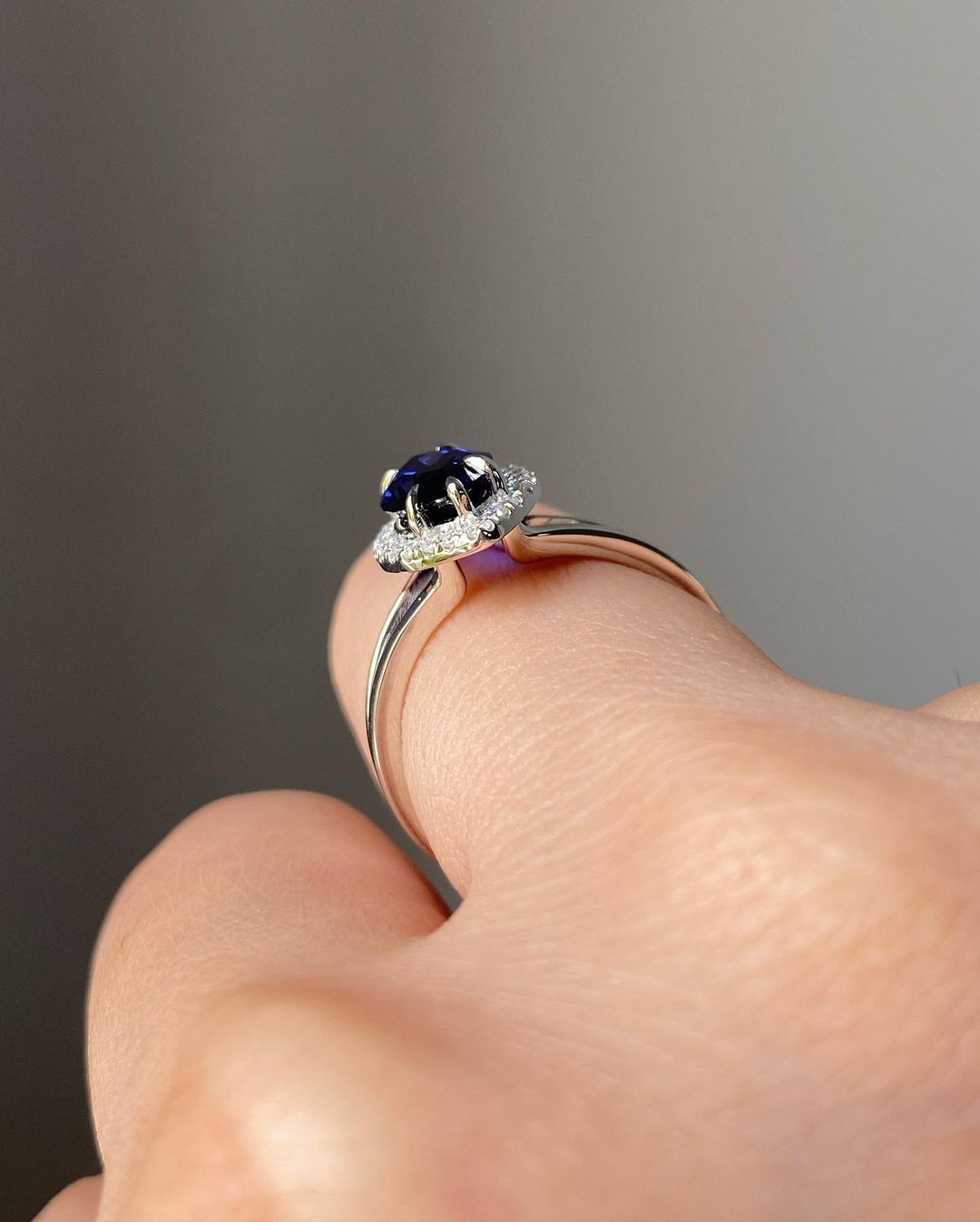 2.80Ct Blue Marquise Cut Halo Ring | Anniversary Gift Ring | Jewelry Collection For Women
