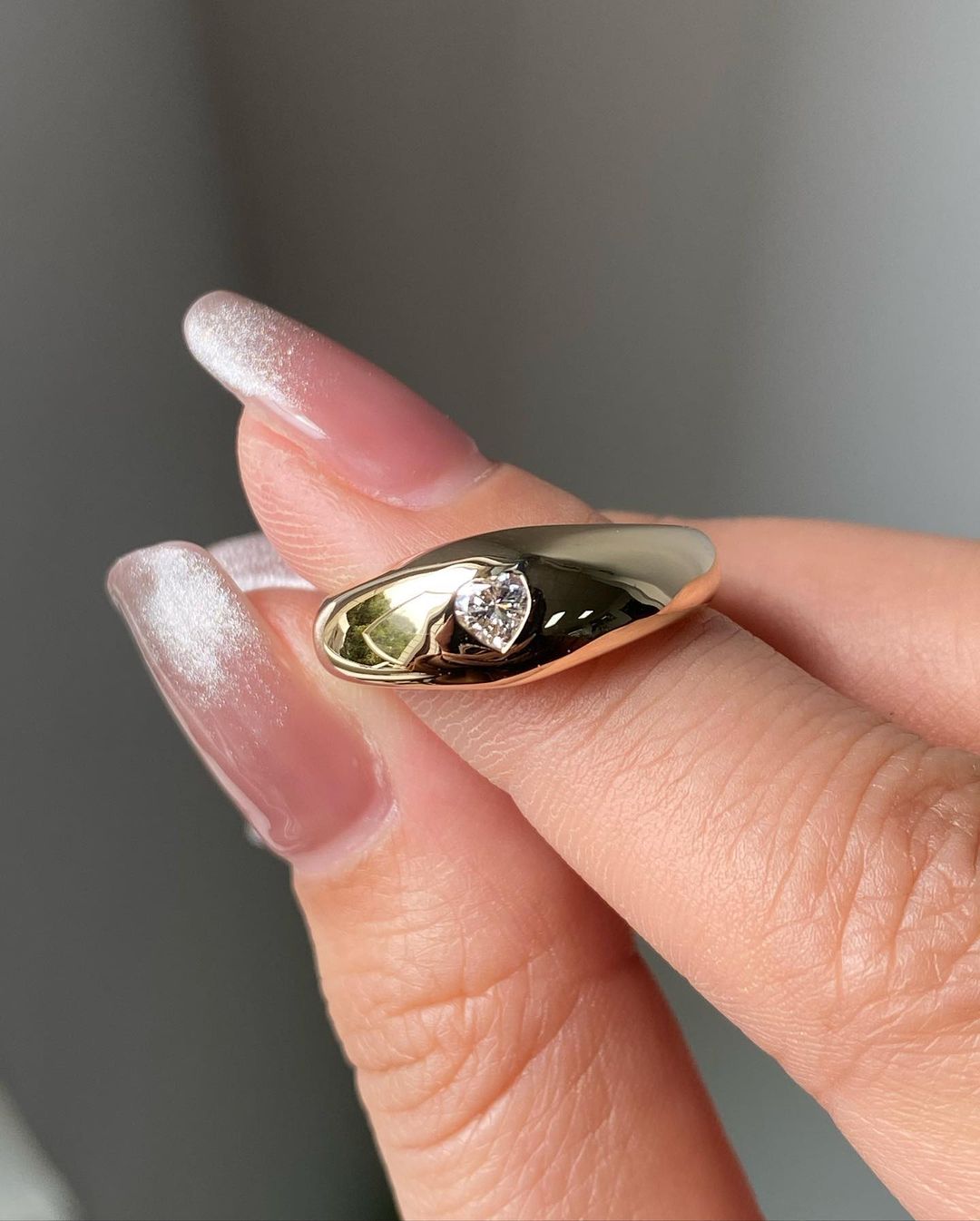 2.1Ct White Heart Cut Bezel Ring For Her | Engagement Promise Ring For Fiancee | Valentine's Day Gift Ring | Single Stone Ring