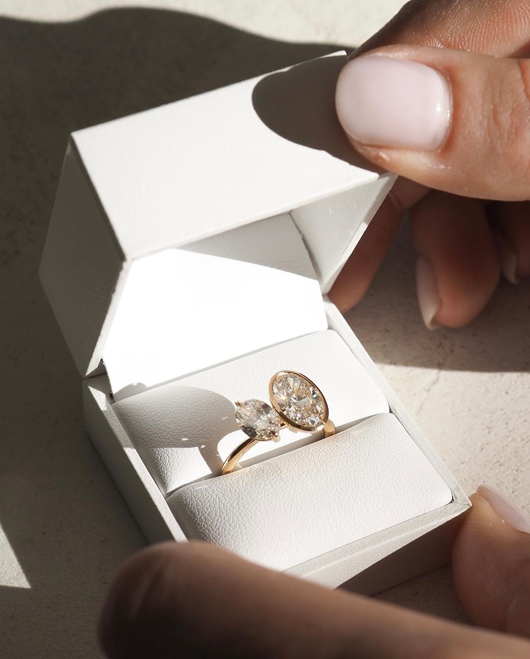 2.5Ct White Oval Cut Two Stone Ring | Engagement Ring For Women | Toi Et Moi Ring | Awesome Ring