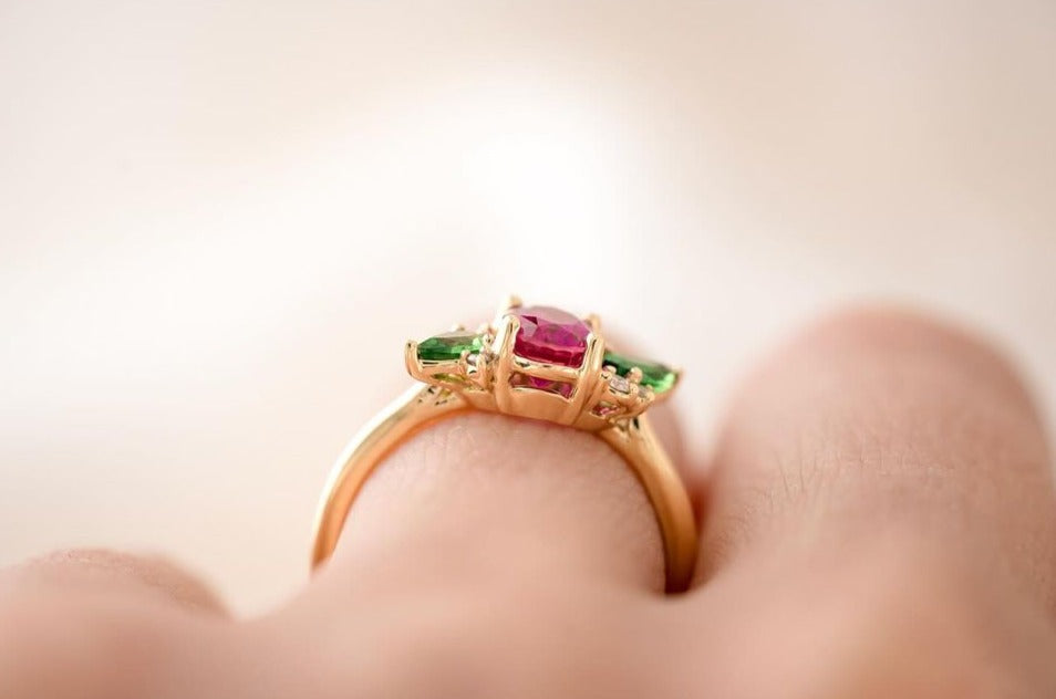 2.6Ct Pink Oval Cut Solitaire Ring | Birthstone Ring For Women | Fancy Ring For Her | Classy Design Ring