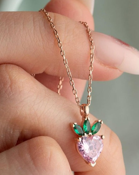 2.50Ct Light Pink Heart Cut Solitaire Ring | Surprise Gift Pendant For Her | Bridal Jewelry | Casual Wear Pendant For Women