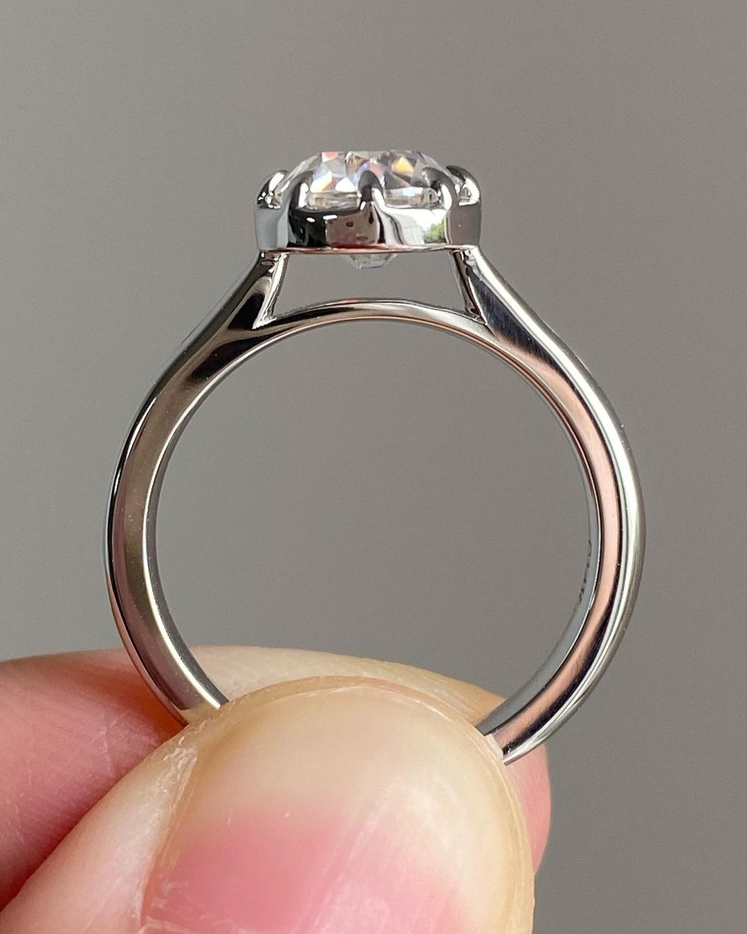 2.55Ct White Round Cut bezel Ring | Daily Wear Ring | Simple Ring For Her | Classic Ring For Women