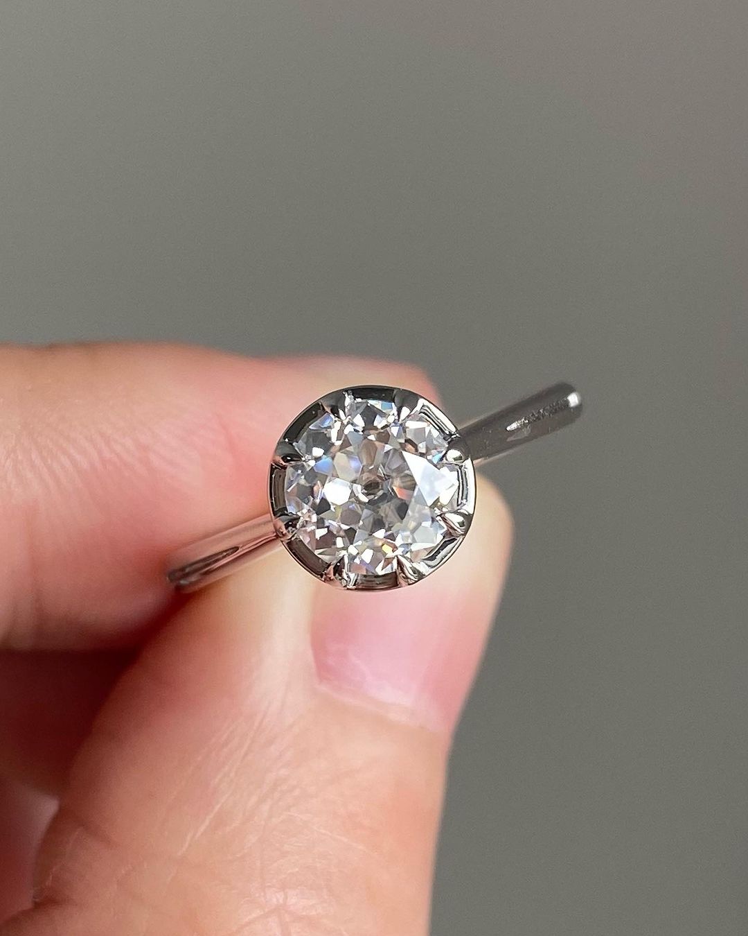 2.55Ct White Round Cut bezel Ring | Daily Wear Ring | Simple Ring For Her | Classic Ring For Women