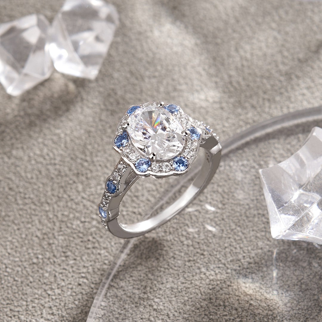 3.2CT White Oval Cut Solitaire Ring | Party Wear Ring For Her | Awesome Ring | Timeless Design