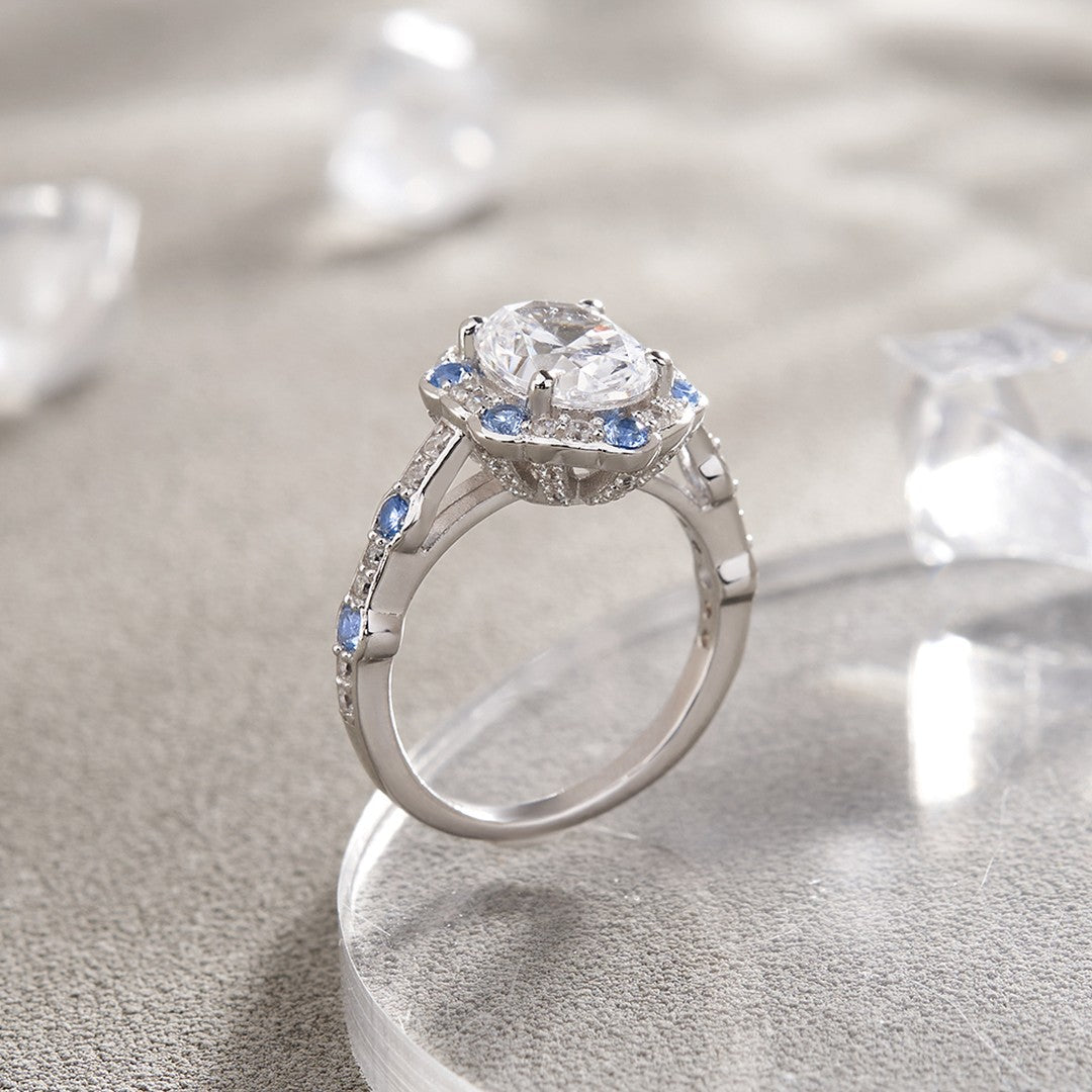 3.2CT White Oval Cut Solitaire Ring | Party Wear Ring For Her | Awesome Ring | Timeless Design