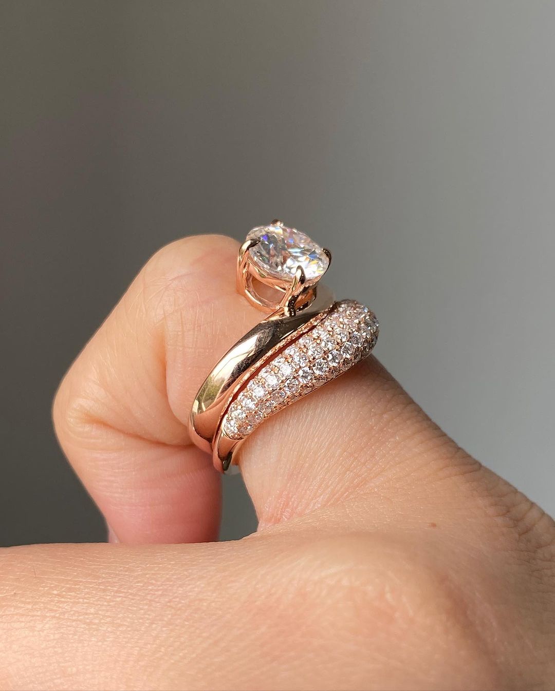 2.70Ct White Round Cut Solitaire Ring Set | Wedding Ring Set For Bridal | Special Occasion Ring Set