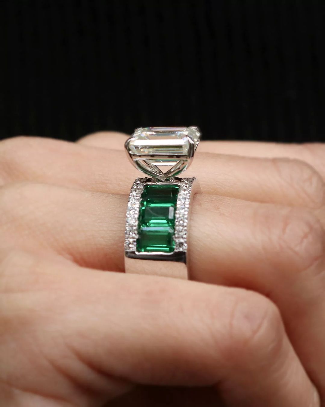 3.1Ct White Emerald Cut Solitaire Ring | Engagement Ring | Ring For Women | Party Wear Ring