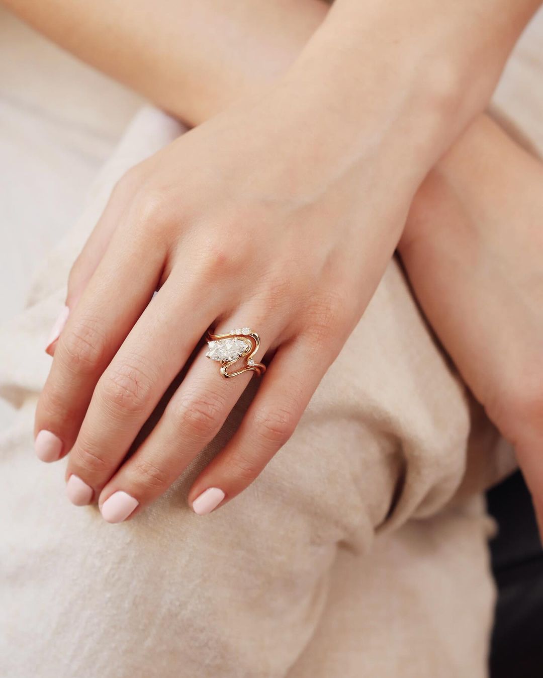 2.5Ct White Marquise Cut Solitaire Ring Set | Engagement Ring Set | Special Occasion Ring Set | Promise Ring Set