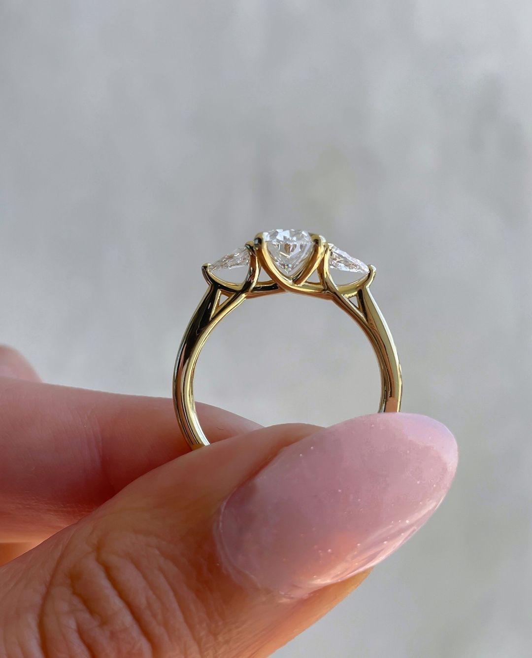 2.8Ct White Oval Cut Three Stone Ring | Engagement Ring For Fiancee | Trilogy Ring For Her | Beautiful Ring For Women