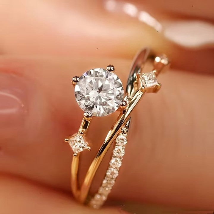 2.5Ct White Round Cut Solitaire Ring | Engagement Ring For Fiancee | Proposal Ring | Classic Ring